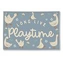 Playroom Wall Decor, Kids Toddler Boy Girls Playroom Silly Goose Decor Hanging Linen Banner,Play Room Wall Decor for Kids Boys Girls Nursery, 20x30 Inch