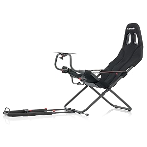 playseat challenge actifit - black - gaming seat - foldable adjustable - compatible with logitech thrustmaster and fanatec steering wheels