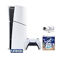 PlayStation 5 Slim Upgraded 1.8TB Digital Edition ASTRO BOT Bundle and Mytrix Controller Charger - White, Slim PS5 1.8TB PCIe SSD Gaming Console