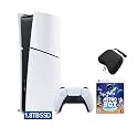 PlayStation 5 Slim Upgraded 1.8TB Digital Edition ASTRO BOT Bundle and Mytrix Controller Case - White, Slim PS5 1.8TB PCIe SSD Gaming Console