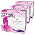 Playtex Simply Gentle Glide Unscented Tampons with Ultra Absorbency - 36 Count (Pack of 3)