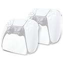 playvital 2 Pack Controller Display Stand for ps5, Gamepad Stand Desk Holder for ps5 Controller Accessories with Rubber Pads, White
