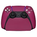 PlayVital Cosmic Red Controller Display Stand for ps5, Gamepad Accessories Desk Holder for ps5 Controller with Rubber Pads