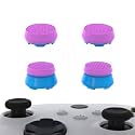 PlayVital FPS Thumbstick Extenders for Xbox Series X/S &amp; Xbox One Controller, 2 High Raise + 2 Mid Dome Joystick Caps, Thumbs Pro ARMOR Thumb Grips - Orchid Purple &amp; Heaven Blue