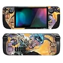 PlayVital Full Set Protective Skin Decal for Steam Deck LCD, Custom Stickers Vinyl Cover for Steam Deck OLED - Bat Demon