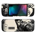 PlayVital Full Set Protective Skin Decal for Steam Deck LCD, Custom Stickers Vinyl Cover for Steam Deck OLED - Inkblade Wukong