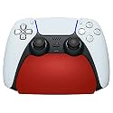 PlayVital Red Controller Display Stand for ps5, Gamepad Accessories Desk Holder for ps5 Controller with Rubber Pads