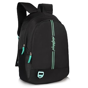casual backpack 25 ltrs water resistant travel bag light weight polyester bagpack for men amp women spacious shoulder bag for college office travel amp camping