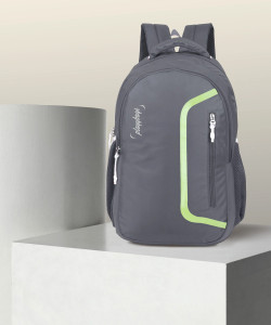 playybags large 35 l laptop backpack waterproof laptop bag with rain cover grey