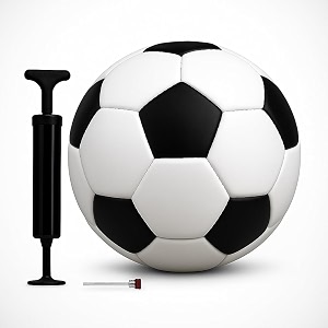 Playzoo Black White Football Size 5