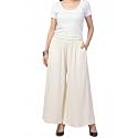 Plazzo for Women - Regular Fit Flared Wide Leg Plain Pants