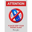 Please Keep Your Phone Silent Sign Sticker