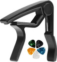 Pleasure Alloy Capo for Acoustic Guitar with Picks for Ukulele Screw-on Guitar Capo