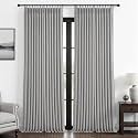 PleatedDrapes Light Grey Dual Layer Linen 92 Inch Office Curtains 2 Panels Set, Memory Trained Pinch Pleat Blackout Noise Cancelling Elegant Windows Curtain for Living Room with Hook 90-92 Inches Long