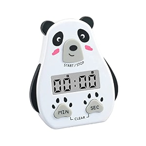 multi-function electronic alarm clock timer with flashing light dual-purpose stopwatch time management reminds learning cooking countdown black