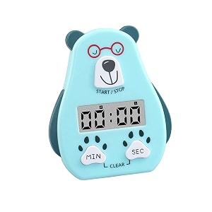 multi-function electronic alarm clock timer with flashing light dual-purpose stopwatch time management reminds learning cooking countdown black