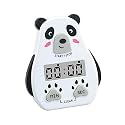 Multi-Function Electronic Alarm Clock Timer with Flashing Light, Dual-Purpose Stopwatch Time Management Reminds, Learning Cooking Countdown (Black)
