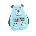 Multi-Function Electronic Alarm Clock Timer with Flashing Light, Dual-Purpose Stopwatch Time Management Reminds, Learning Cooking Countdown (Black)