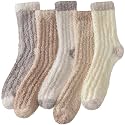 Pleneal Fuzzy Socks for Women Winter Womens