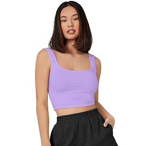 Womens Girls Solid Polyester Rib-Knit Square