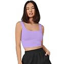 Women39s amp Girls39 Solid Polyester Rib-Knit Square