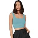 Women39s amp Girls39 Solid Polyester Rib-Knit Square