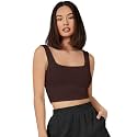 Women39s amp Girls39 Solid Polyester Rib-Knit Square