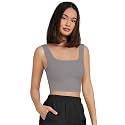 Women39s amp Girls39 Solid Polyester Rib-Knit Square