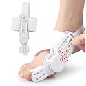Bunion Corrector for Women & Men, Toe Straightener for Women & Men, Toe Straightener Adjustable Direction Leg Finger Straightener for Right/Left Foot Foot Thumb Bone Straightener(White)
