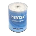DVD-R 4.7GB 16X White Inkjet Hub Printable | 100 Pack Shrink Wrap (No Container) | Blank DVDs for Burning Video | Writable Media Discs