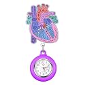 Plifal Nurse Pocket Watch Nursing Badge Fob with Second Hand - Retractable Clip On Clock with Secondhand for Medical Staff Women Men