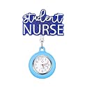 Plifal Nurse Pocket Watch Nursing Badge Fob with Second Hand - Retractable Clip On Clock with Secondhand for Medical Staff Women Men