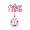 Plifal Nurse Pocket Watch Nursing Badge Fob with Second Hand - Retractable Clip On Clock with Secondhand for Medical Staff Women Men