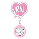 Plifal Nurse Pocket Watch Nursing Badge Fob with Second Hand - Retractable Clip On Clock with Secondhand for Medical Staff Women Men