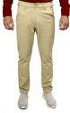 PLOUNGE Men Regular Fit Cream Polycotton Trousers