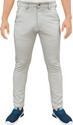 PLOUNGE Men Regular Fit Silver Polycotton Trousers