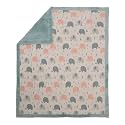 Pluchi Cotton Knitted Blanket with Faux Fur Back for Babies (80 cm x 100 cm) (Indus Blue)