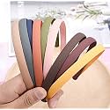 Fashion Plastic Elastic Wavy Hair Comb Teeth Shine Hairband Hoop Matte Accessory for Women (Multicolor) Set of 12