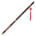 Pluggable Bitter Bamboo Flute Dizi Traditional Handmade Chinese Musical Woodwind Instrument Key of G Study Level fessional Performance