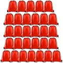 PLULON 30 Pcs Red Drawstring Bags Bulk String Bags Drawstring Backpack Cinch Sack Backpack Bags for Yoga Traveling Outdoor Party