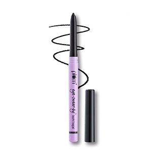 plum eye-swear-by kajal  deep black  creamy smooth  smudge-proof amp waterproof  long-lasting  twist-up pencil  enriched with vitamin e  100 vegan amp cruelty-free  035g