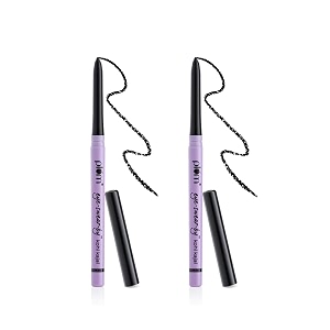 plum eye-swear-by kohl kajal combo  set of 2  deep black  creamy smooth  smudge-proof  100 vegan amp cruelty free