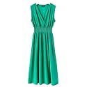 Plum Feathers Casual Smocked Dress Exotic Print