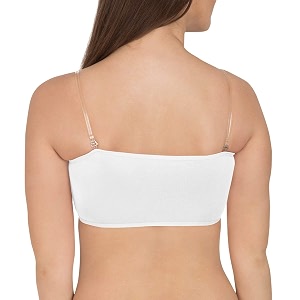 PLUMBURY Cotton Padded Tube Bra for Women