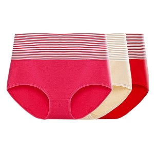 PLUMBURY Womens Cotton High Waist Full Coverage