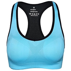 plumbury women39s nylon lightly padded wire free sports bra