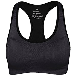 plumbury women39s nylon lightly padded wire free sports bra