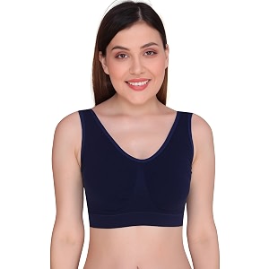 Plumbury Womens Nylon Lightly Padded Wire Free