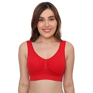 Plumbury Womens Nylon Lightly Padded Wire Free