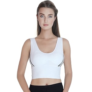 plumbury women39s nylon lightly padded wire free sports bra